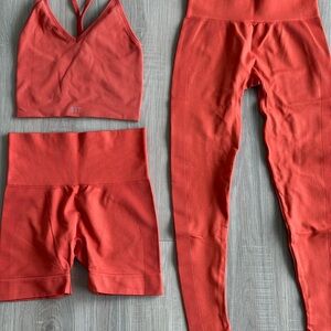 Red Activewear Set